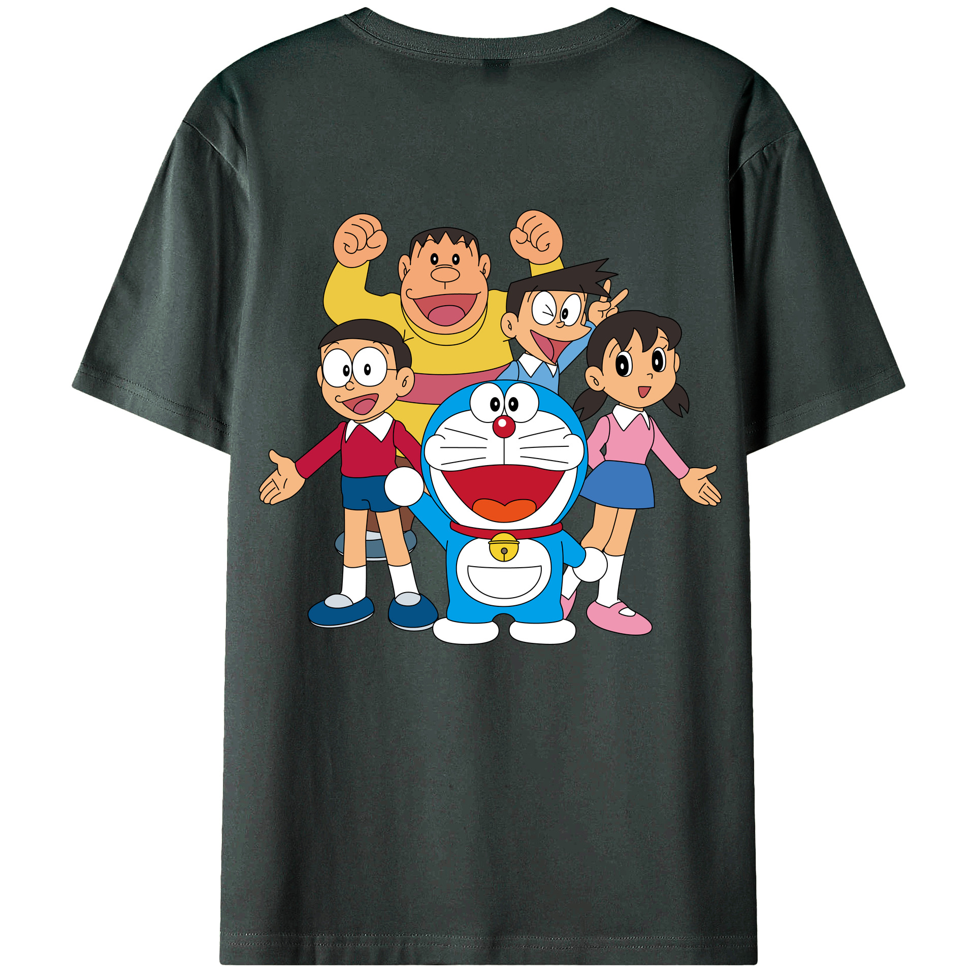 （画像用） ドラえもん 骨川 スネ夫 Doraemon Honekawa Suneo 綿100％ メンズ半袖Tシャツ（バックプリント） 通気性